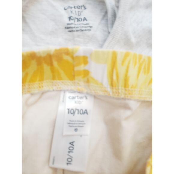 Carter's Girls 10 Sunflower Capri Tunic Outfit Set - Picture 6 of 6